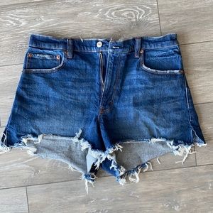 Abercrombie and Fitch Cut Off High Rise Jean Shorts
